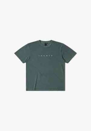 Former, FORMER SUSPEND OS TEE FORMER MERCHANDISE SUSPEND OVERSIZED TEE WASHED GREEN - T-Shirt print - green