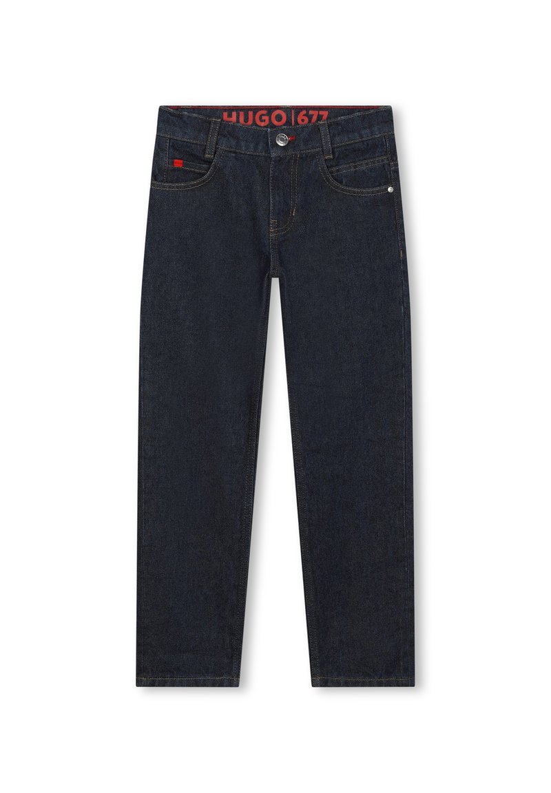 HUGO Kids Straight leg jeans blauw HUGO Kids Straight leg jeans blauw