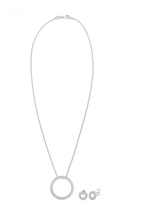 SPARKLING BASIC - MIT KRISTALLEN VON SWAROVSKI® - Örhänge - silberfarben