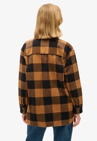Superdry & Co CHECK - Cappotto corto - camel black check