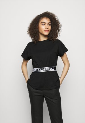 LOGO TAPE - Camiseta de pijama - black