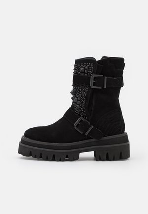 Botines con plataforma - black