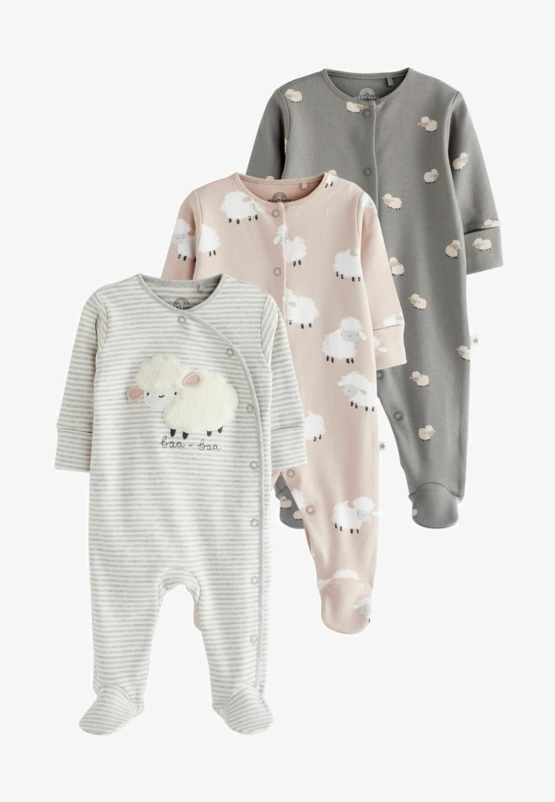 Next 3 PACK - Pajac za spanje - grey sheep
