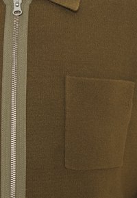 Samsøe Samsøe GUNA ZIP - Casaco de malha - dark olive