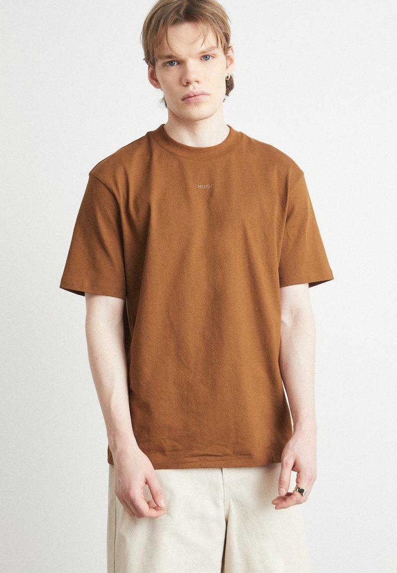 HUGO DAPOLINO - T-shirt basic - brown