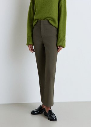 Calliope, PANTALONE LUNGO TINTA UNITA - Trousers - verde militare scuro