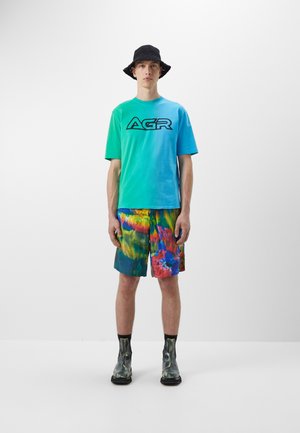 AGR BALANCE - T-shirts print - blue/green