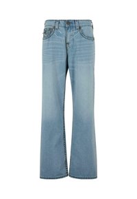 VINNY SUPER T FLAP QUADRUPLE LOGO - Jean flare - medium washed blue
