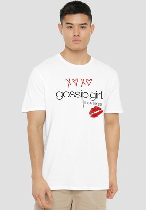 Cotton Soul, GOSSIP GIRL CLASSIC LOGO VALENTINE'S DAY - Print T-shirt - white