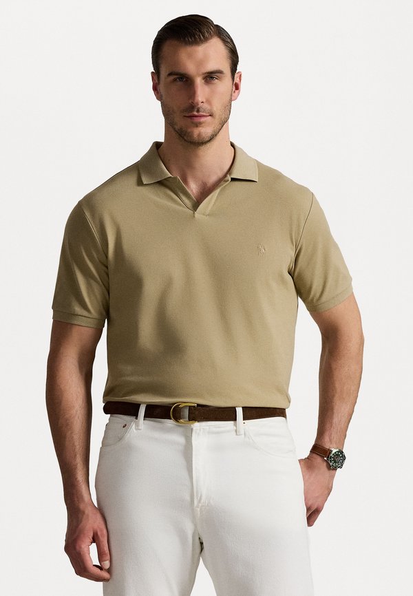 STRETCH MESH POLO SHIRT - Polo shirt - classic khaki