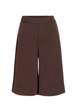 VILA, BERMUDA SHORTS VIVARONE HIGH WAIST - Short - coffee bean