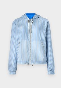 PRINTED STRIPE WINDBREAKER - Windbreakers - light blue