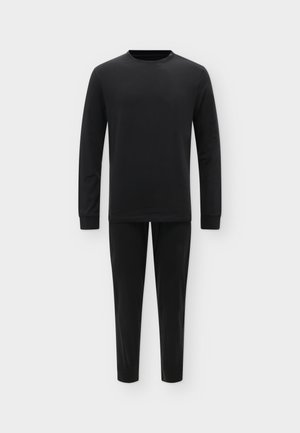 Pier One by Zalando, ADAPTIVE BASIC NOS PYJAMA W SHOULDER OPENING DESIGNED FOR EASY DRESSING - Комплект пижама - black
