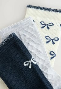 Next ANKLE 3 PACK - Strumpor - navy bows