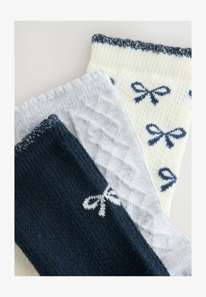 Next ANKLE 3 PACK - Čarape - navy bows