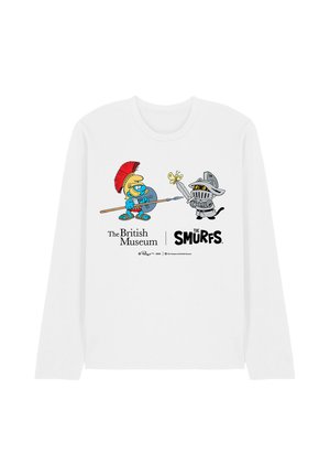 Cotton Soul, THE SMURFS X BRITISH MUSEUM SMURF GLADIATOR - Long-sleeved top - white