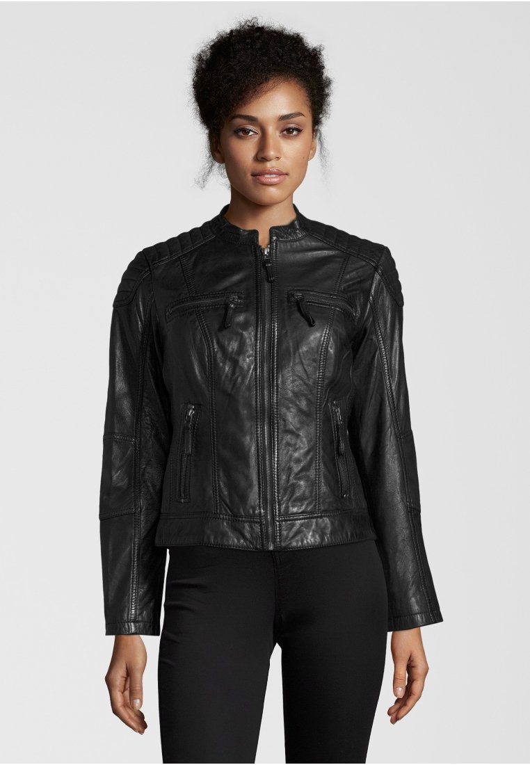 Damen Leichte Jacken | H.I.S SALINA Lederjacke black/schwarz - DD91441 Damen Leichte Jacken | H.I.S SALINA Lederjacke black/schwarz - DD91441
