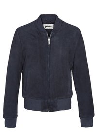 Schott Veste en cuir - navy blue