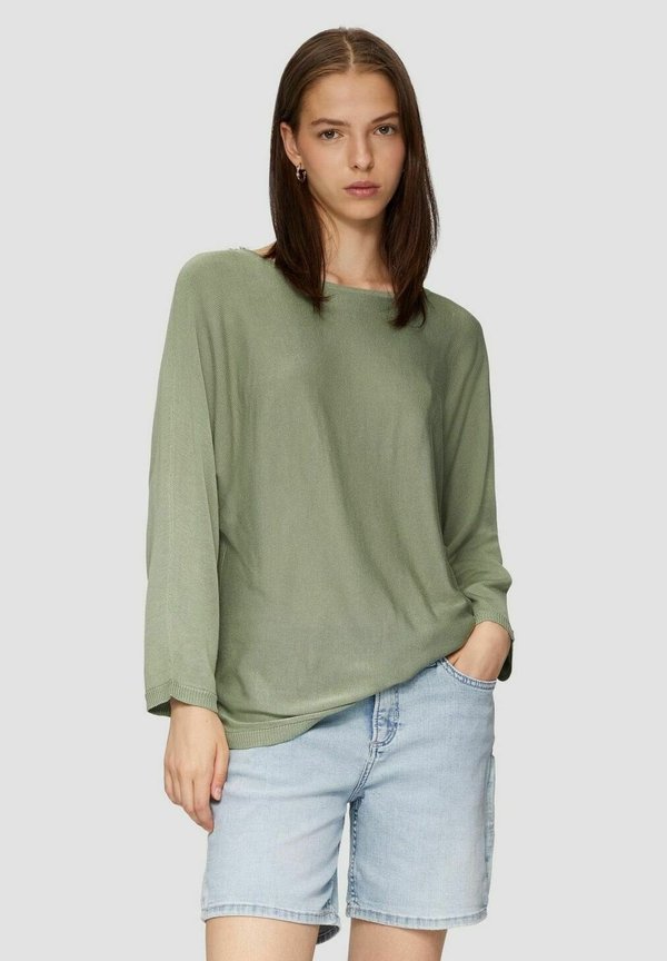 Strickpullover - salbeigrün