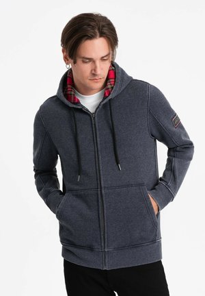 Sudadera con cremallera - navy blue