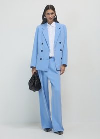 Calliope Blazer - celeste scuro melange