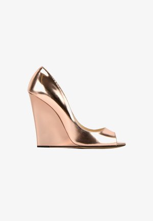 Jimmy Choo, Talons hauts à bout ouvert - rose gold-coloured