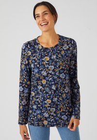 Damart CHAUDE, MANCHES LONGUES - Longsleeve - bleu fleuri