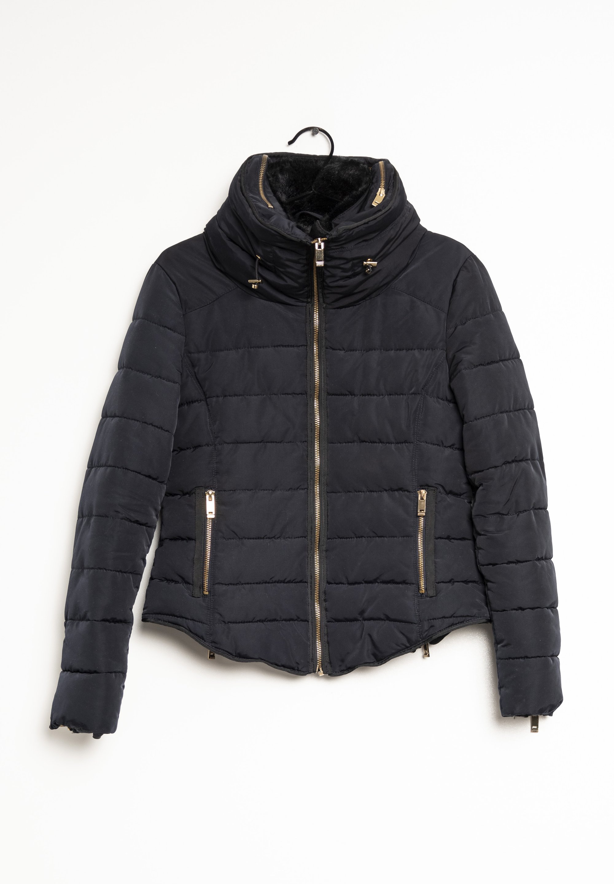 Veste Noire Basique Zara Femme - Taille S, Occasion Très Bon état, Coupe Simple