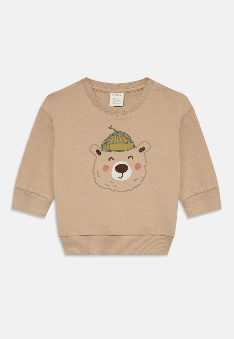 Lindex APPLIQUE UNISEX - Sweatshirt - beige