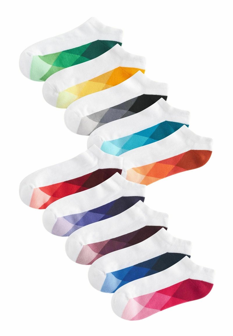 Next CUSHIONED 10 PACK - Ponožky - white bright geo