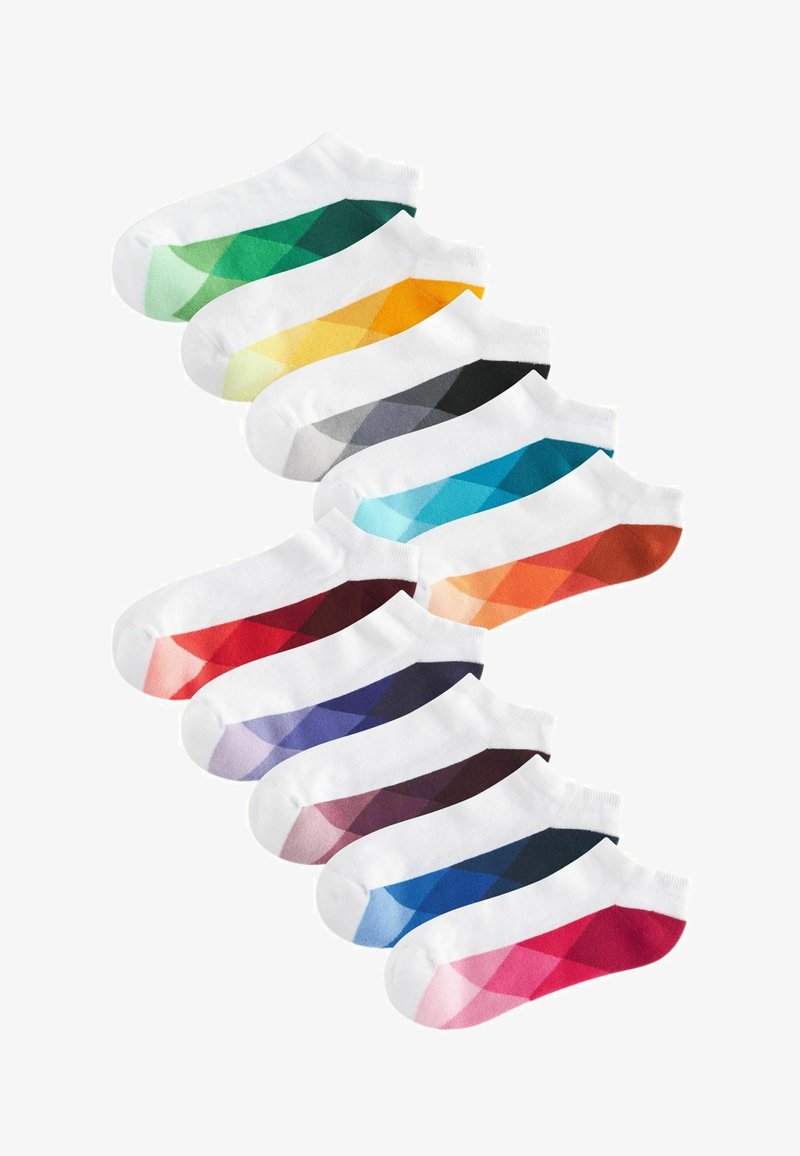 Next CUSHIONED 10 PACK - Strømper - white bright geo