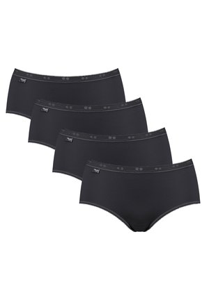 SLIP - MIDI, BASIC 4ER PACK, EINFARBIG - Slip - schwarz