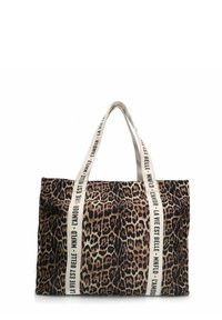 Manfield MIT LEOPRINT - Shopping bag - braun