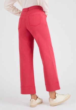 7/8ÈME LARGE - Jeans a zampa - rouge