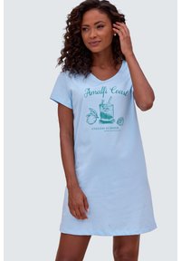 LASCANA VIVANCE DREAMS BY LASCANA DOLCE VITA BIGSHIRT - Camisa de dormir - blue