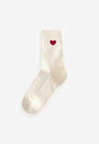 Next HEARTS 3 PACK - Strumpor - red cream