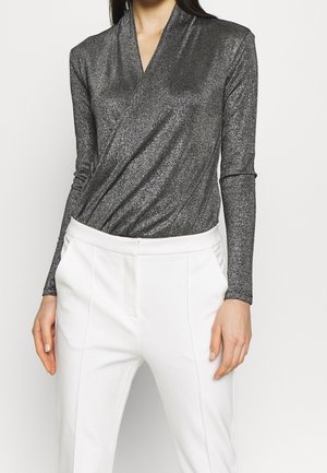 Langærmet T-shirt - silver-coloured