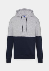 Jack & Jones Felpa con cappuccio - mottled light grey