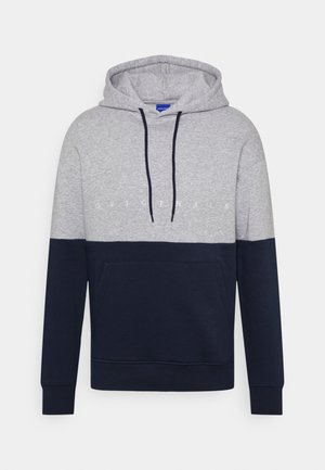 Jack & Jones Felpa con cappuccio - mottled light grey