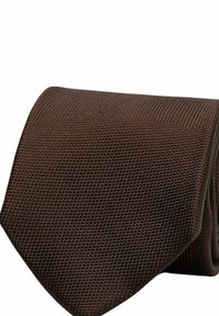 John Henric SOLID STRUCTURE - Stropdas - brown