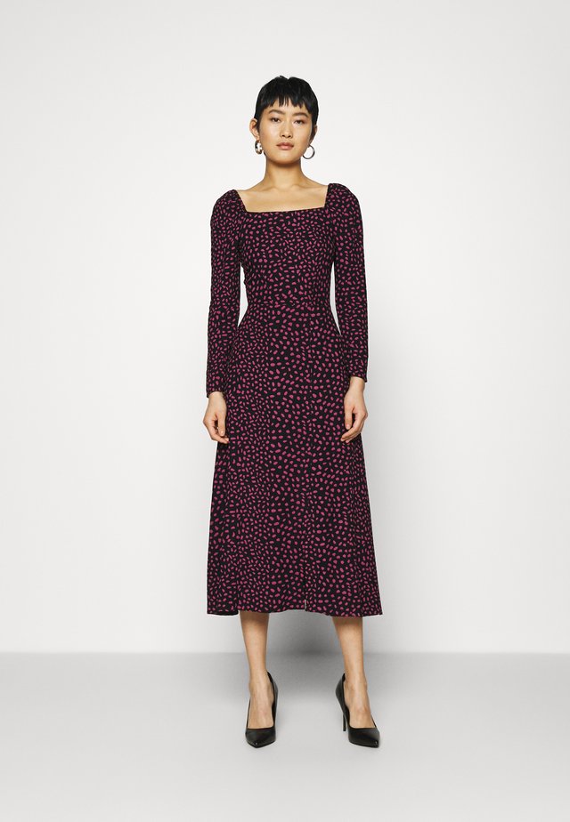 CLOSET MILKMAID MIDI A-LINEDRESS - Vapaa-ajan mekko - black