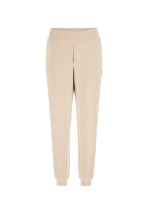 Guess MID WAIST JOGGING - Tracksuit bottoms - beige