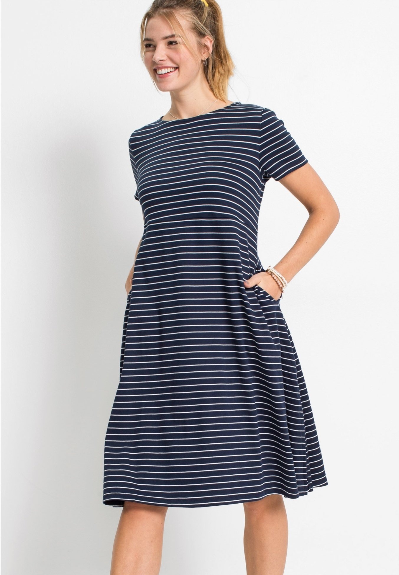 bonprix Vestito di maglina - blau/blu - Zalando.it
