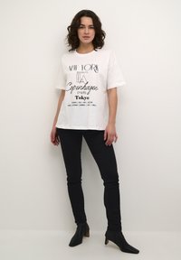 Kaffe KAELECTRA - T-shirts print - chalk