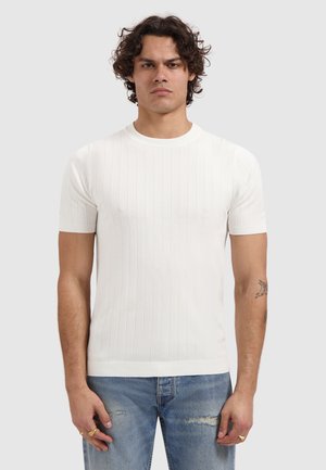 REGULAR FIT CREWNECK SS  - T-shirt basic - off white