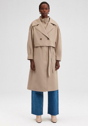 DOUBLE BREASTED  - Trenchcoat - beige