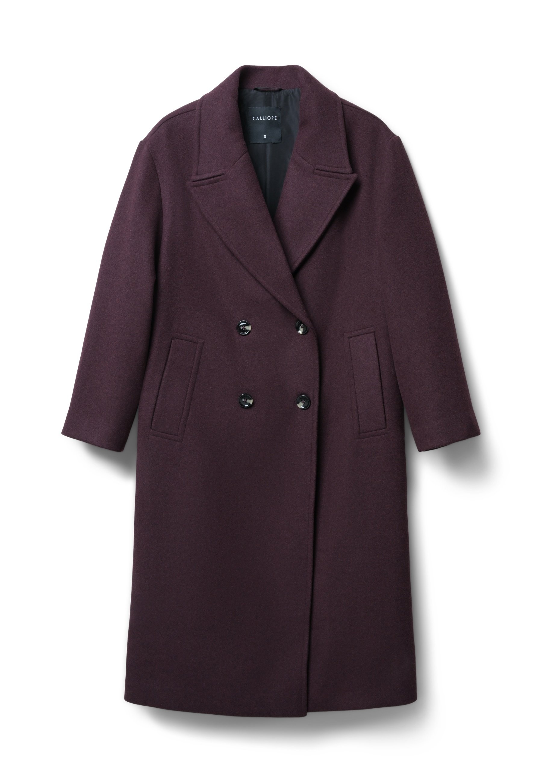Calliope DOPPIOPETTO OVERSIZE Klassischer Mantel bordeaux