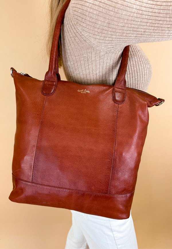 MIA SHOPPER - Shopping Bag - rotbraun