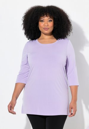PUNKTE MUSTER RUNDHALS 3/4-ÄRMEL - Long sleeved top - purple