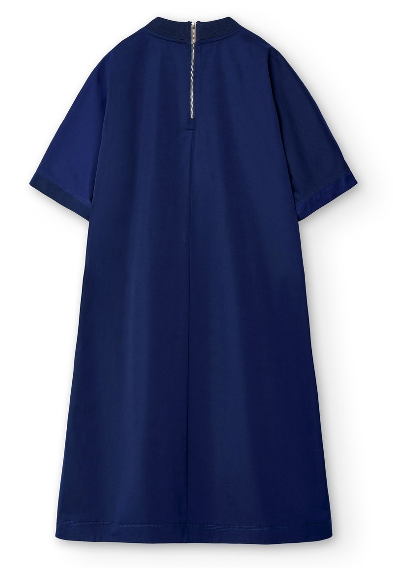 adolfo dominguez blue dress Charlie Blue Striped Off Shoulder Mini Dress main image 1